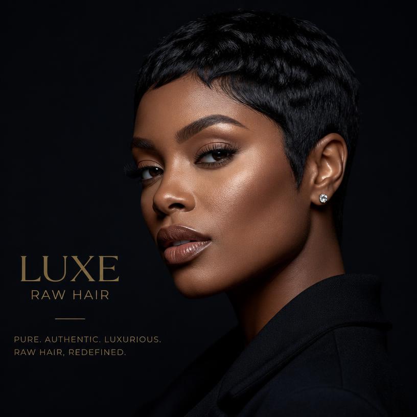 Pixie Cut raw hair style